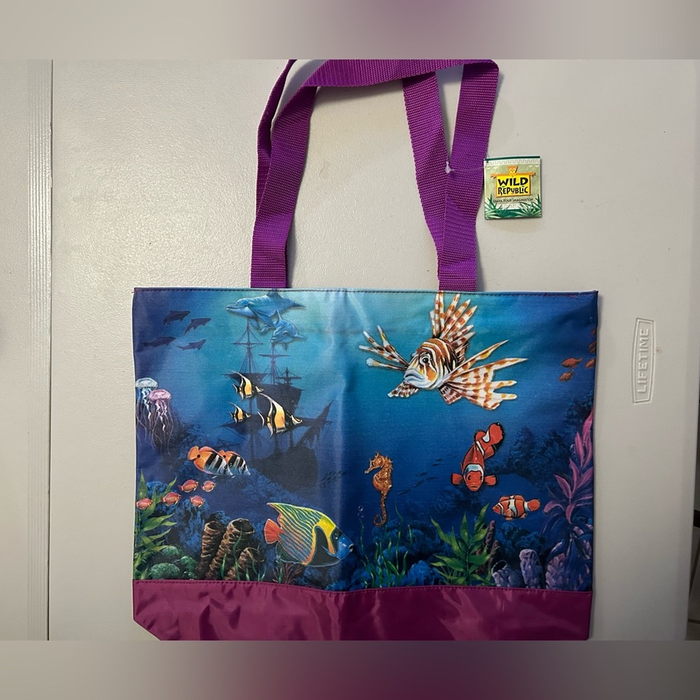 Wild Republic Ocean Fish Tote Bag